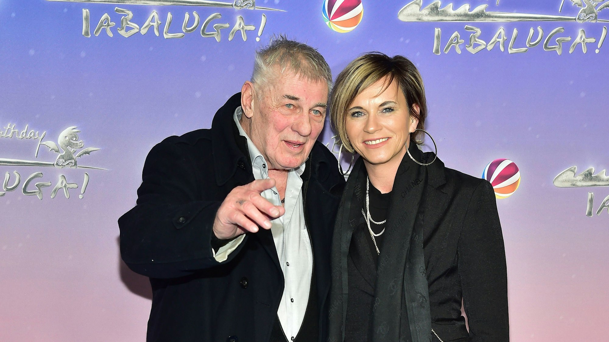 Heinz Hoenig mit seiner Ehefrau Annika Kärsten-Hoenig auf einem Event.