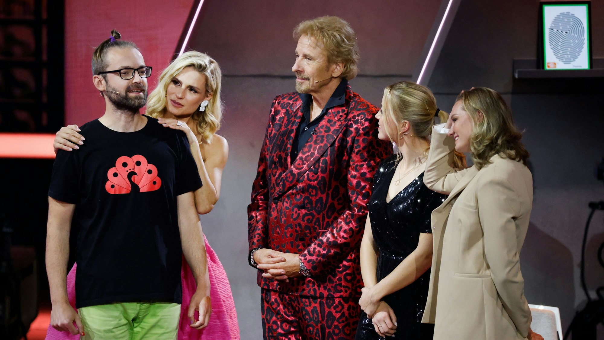 Der Wettkandidat Marten Reiß ist während der ZDF-Show "Wetten, dass..?" mit Thomas Gottschalk und Michelle Hunziker zu sehen.