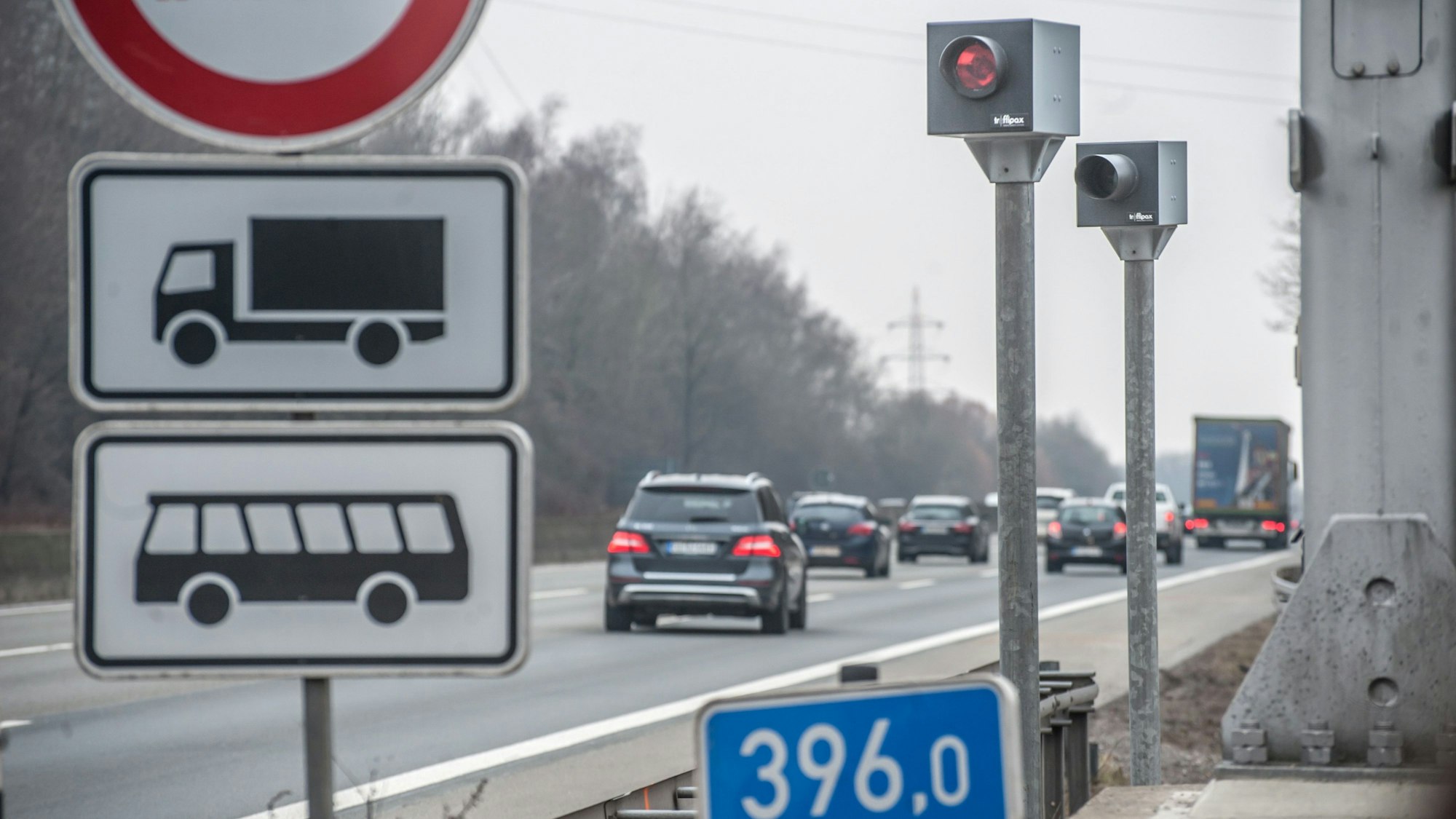 Aus und vorbei: Die Blitzanlage auf der A1 musste im März abgeschaltet werden.