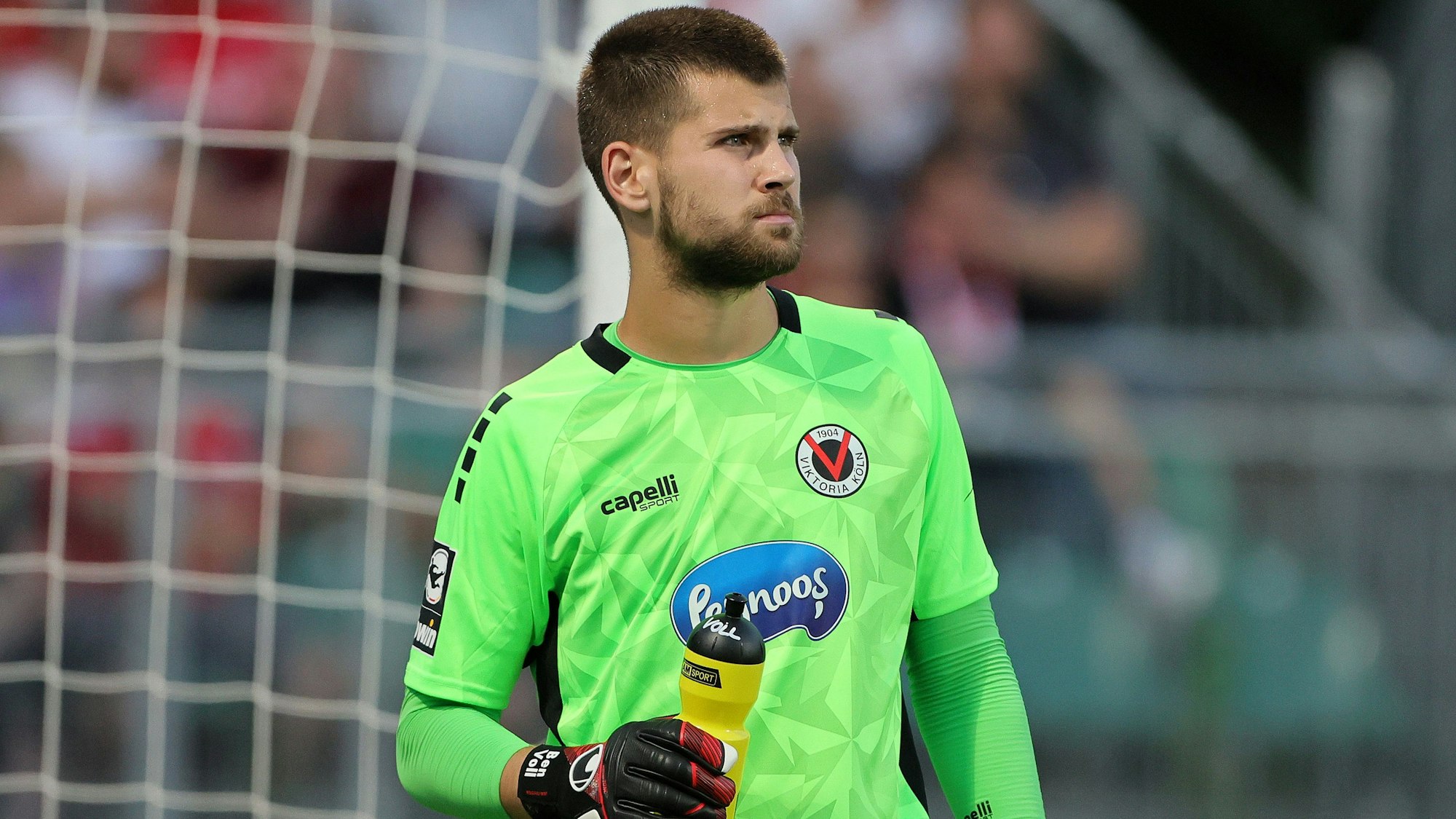 FC Viktoria Köln vs. RW Essen, 3. Liga, Ben Alexander Voll (Viktoria), 23.08.2023, Bild: Herbert Bucco