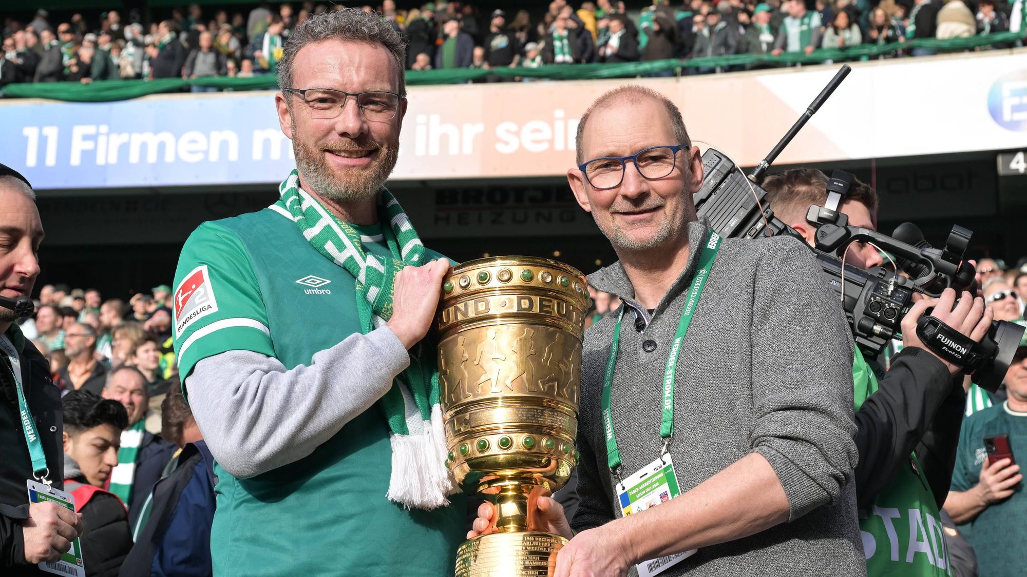 Dieter Eilts nach einem Fußballspiel von Werder Bremen