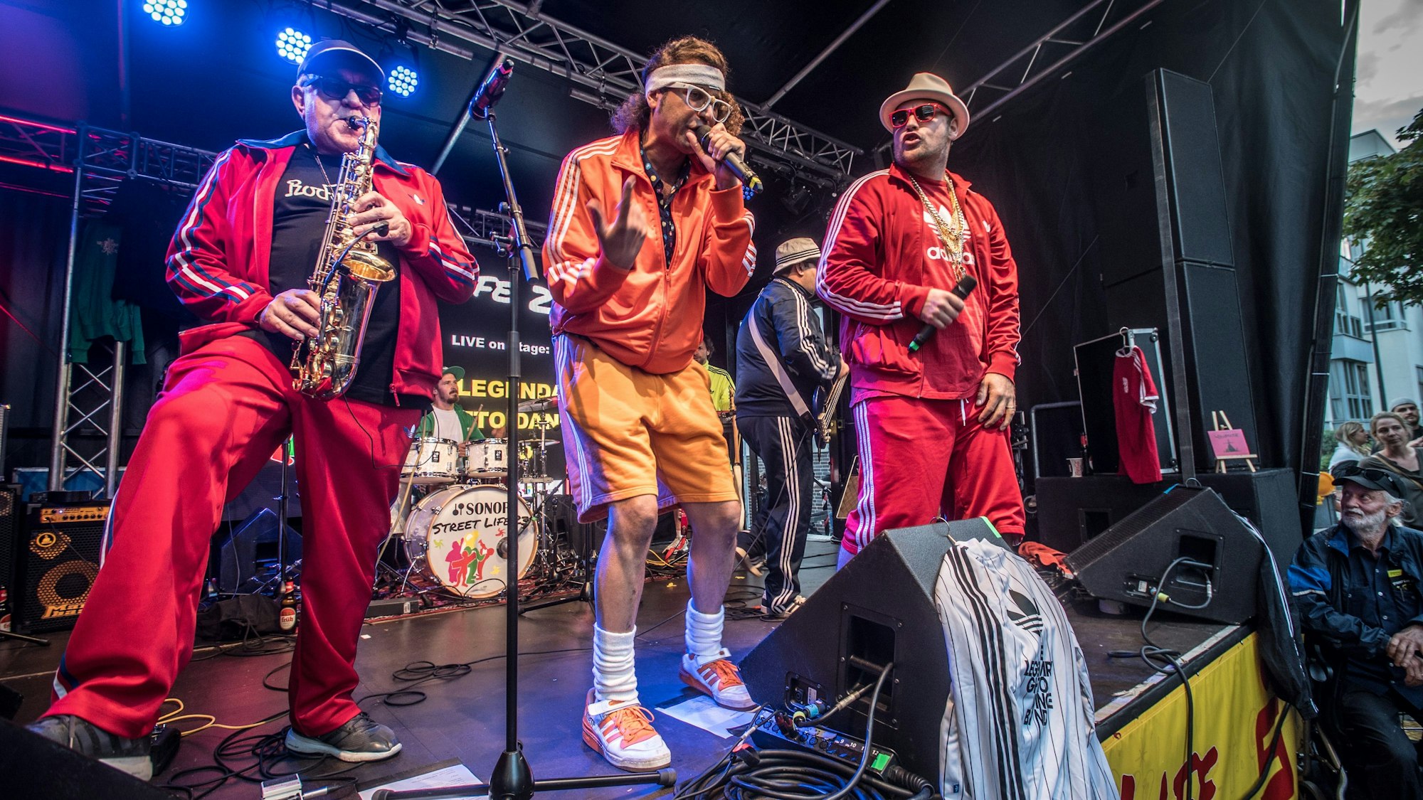 Die „Legendary Ghetto Dance Band“, hier auf dem Streetlife-Festival, spielt bei „Mamagehttanzen“.