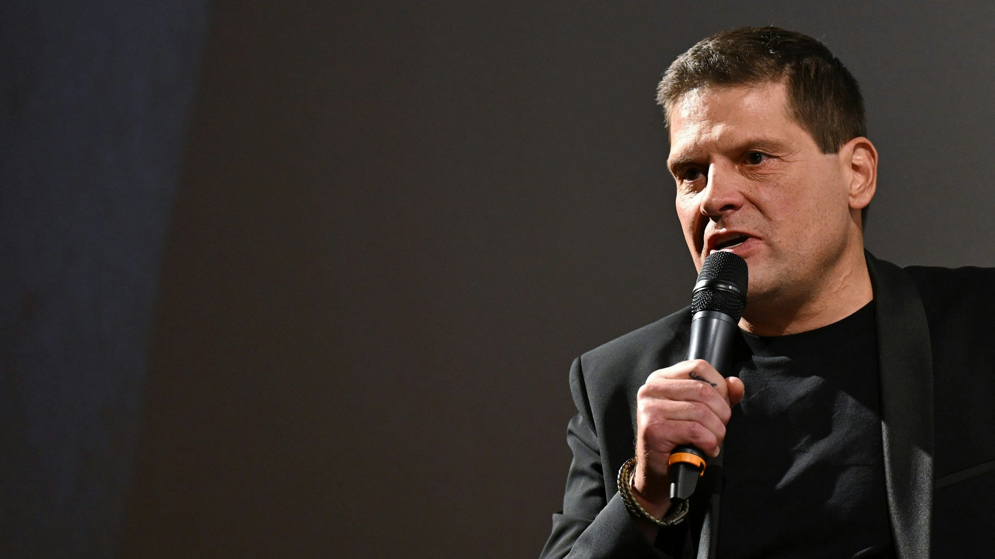 Der ehemalige Radprofi Jan Ullrich spricht nach der Vorstellung seiner Dokumentation