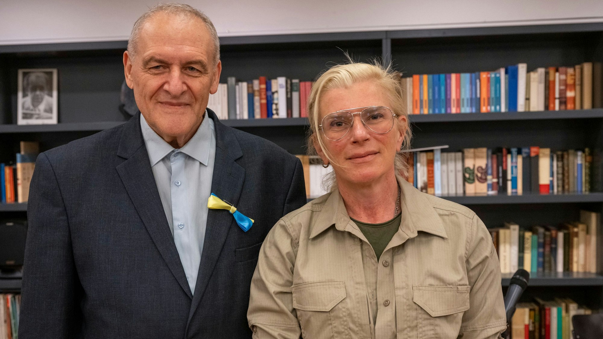Julia Pajewska und Jewhen Zacharow erhielten den Lew-Kopelew-Preis.