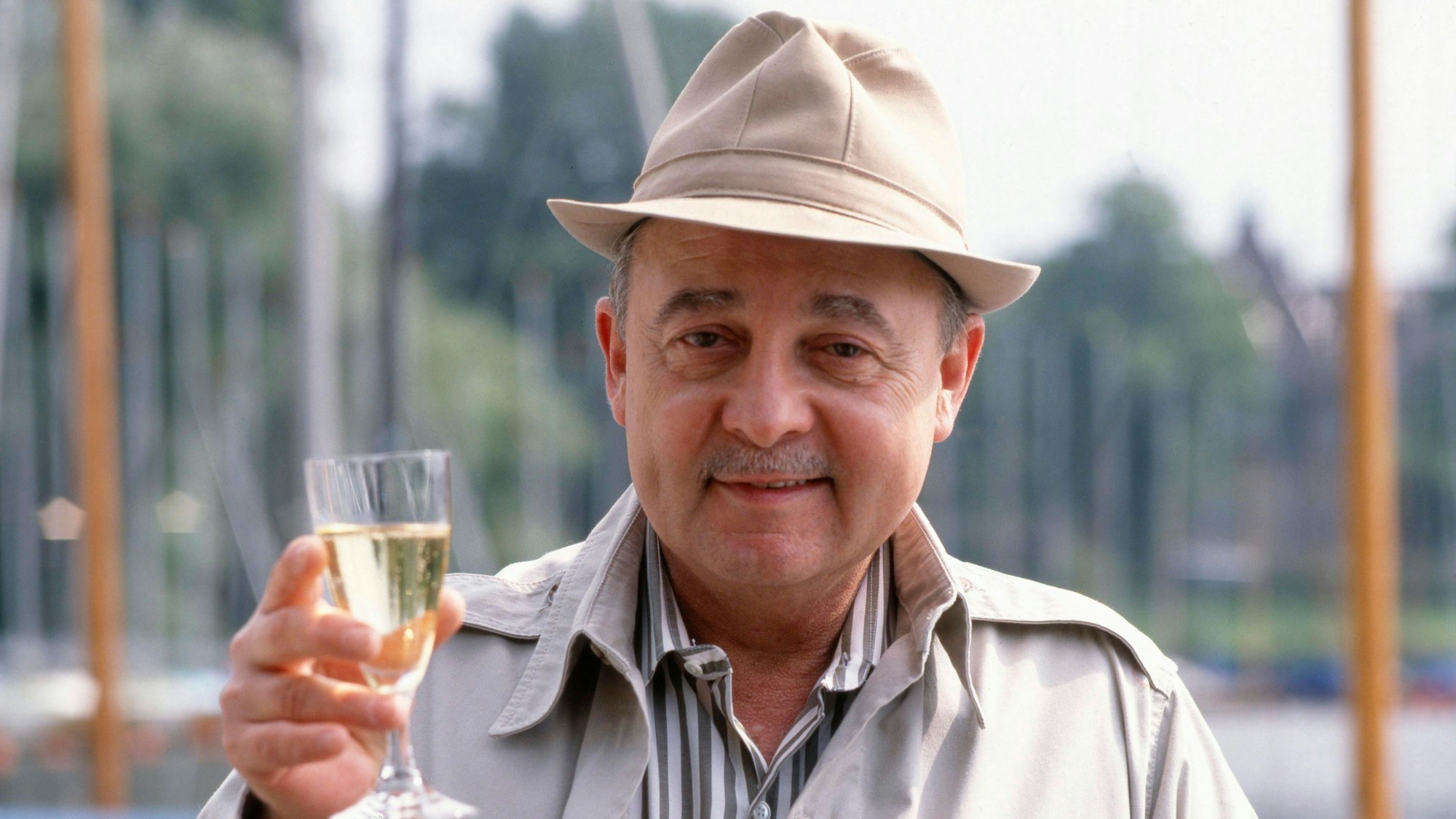 John Hillerman bei einem Besuch in Hamburg in den 1990er Jahren.