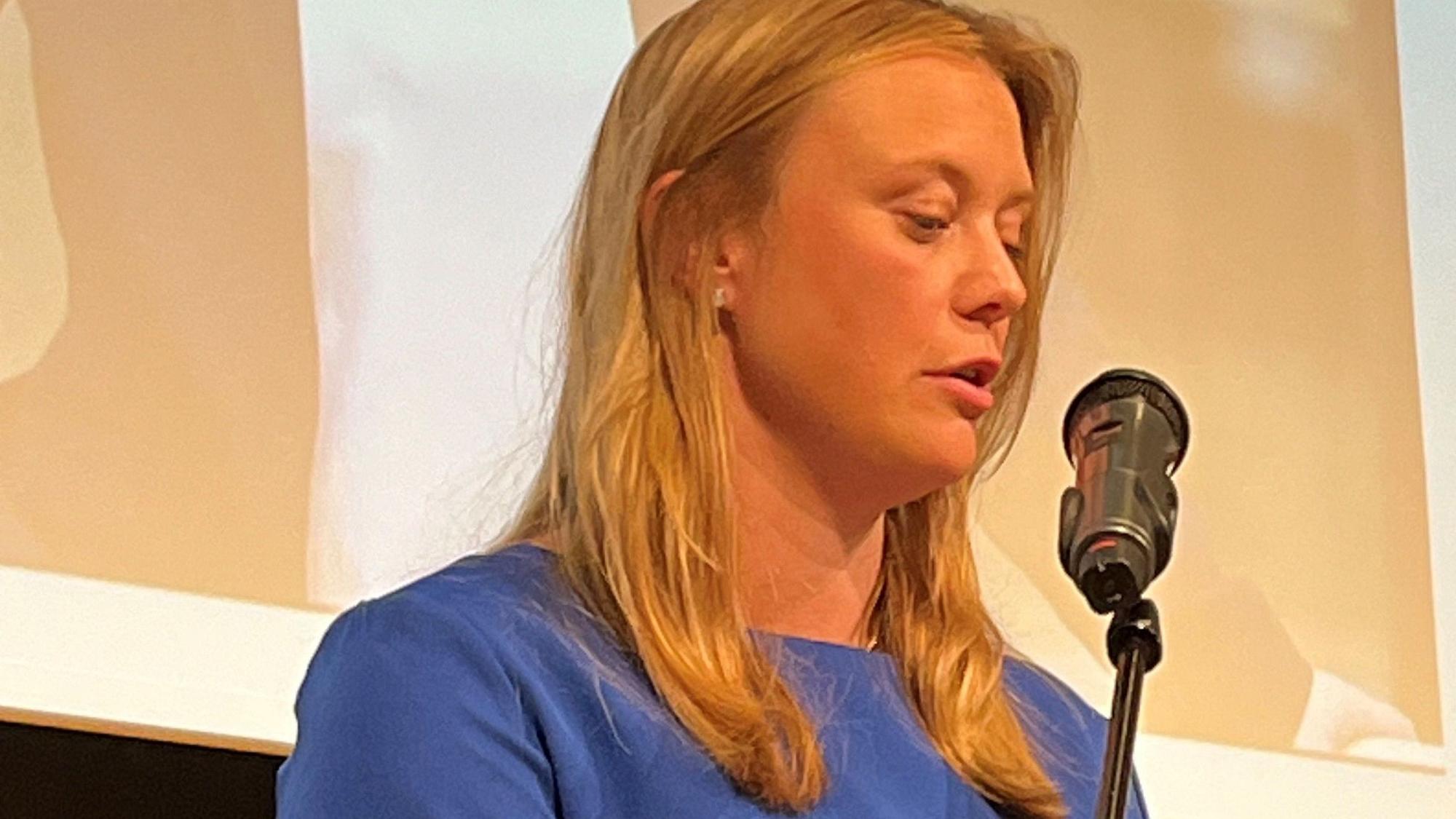 Verpasste den Einzug ins EU-Parlament: Die CDU-Politikern Miriam Viehmann, hier bei einer Veranstaltung in Nümbrecht.