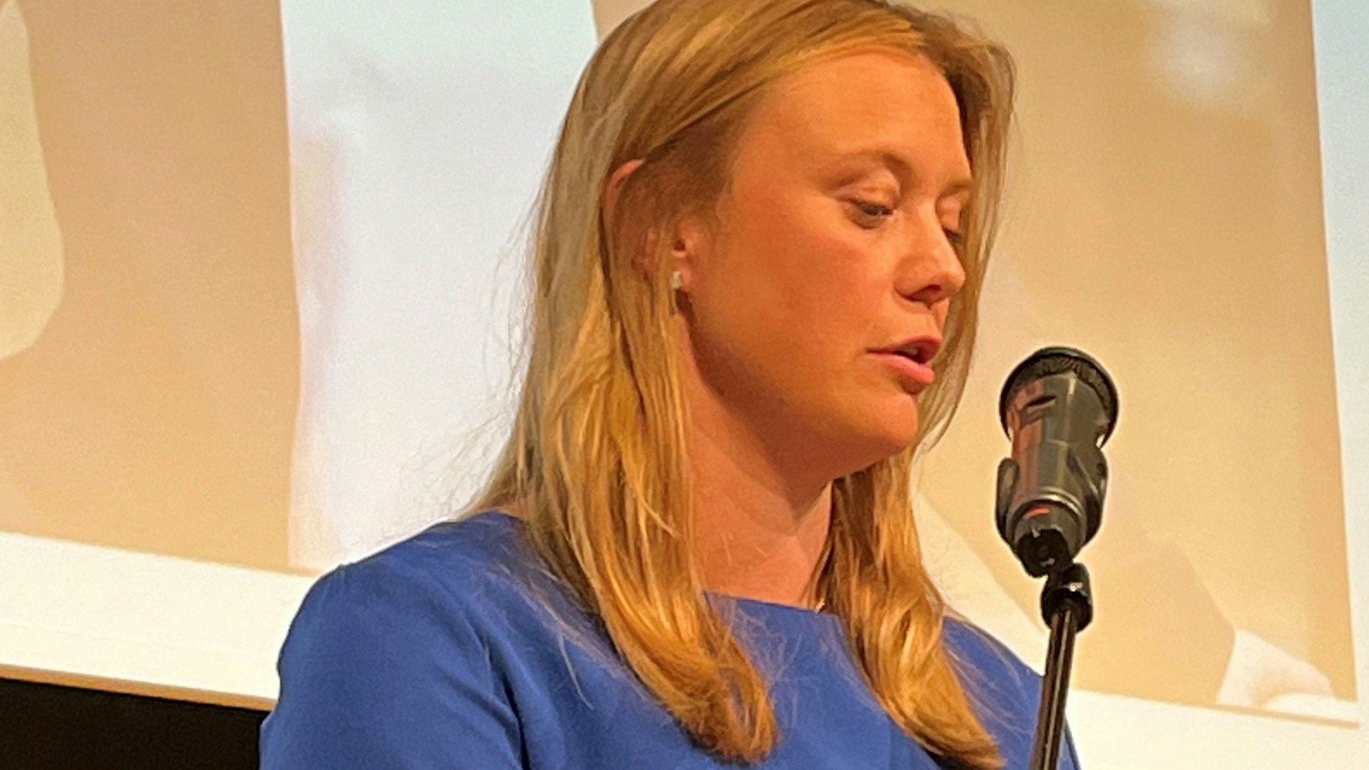 Verpasste den Einzug ins EU-Parlament: Die CDU-Politikern Miriam Viehmann, hier bei einer Veranstaltung in Nümbrecht.