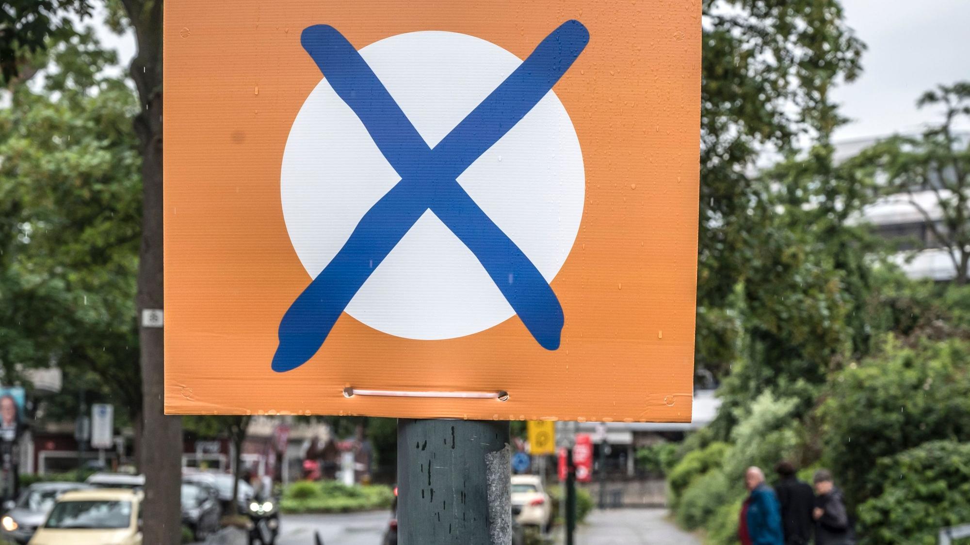 Ein Wahlplakat zur Europawahl