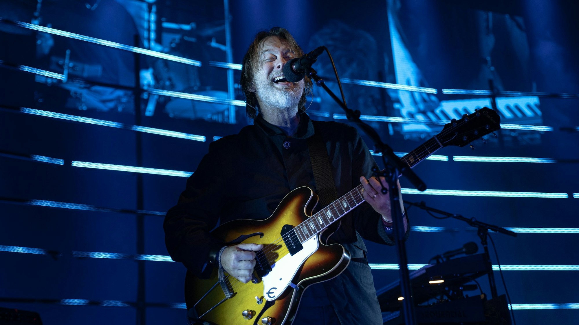Thom Yorke beim Konzert von The Smile im Palladium Köln.