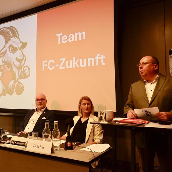 Dieter Prestin, Stefan Jung und Sonja Fuss wollen gemeinsam einen neuen Vorstand beim 1. FC Köln bilden.