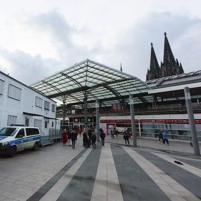 Bundespolizei Containerwache am Breßlauer Platz