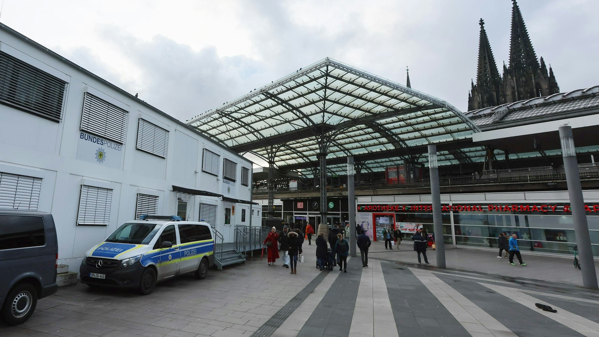 Bundespolizei Containerwache am Breßlauer Platz