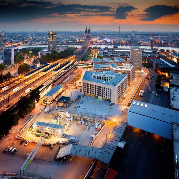 Die Baustelle der Messe-City im Jahr 2021.