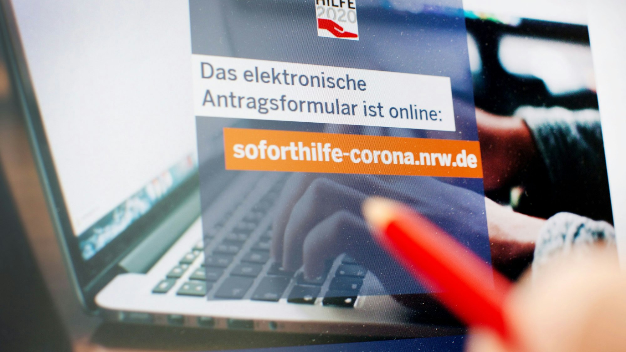 Das Foto zeigt die Internetseite des Wirtschaftsministeriums NRW.