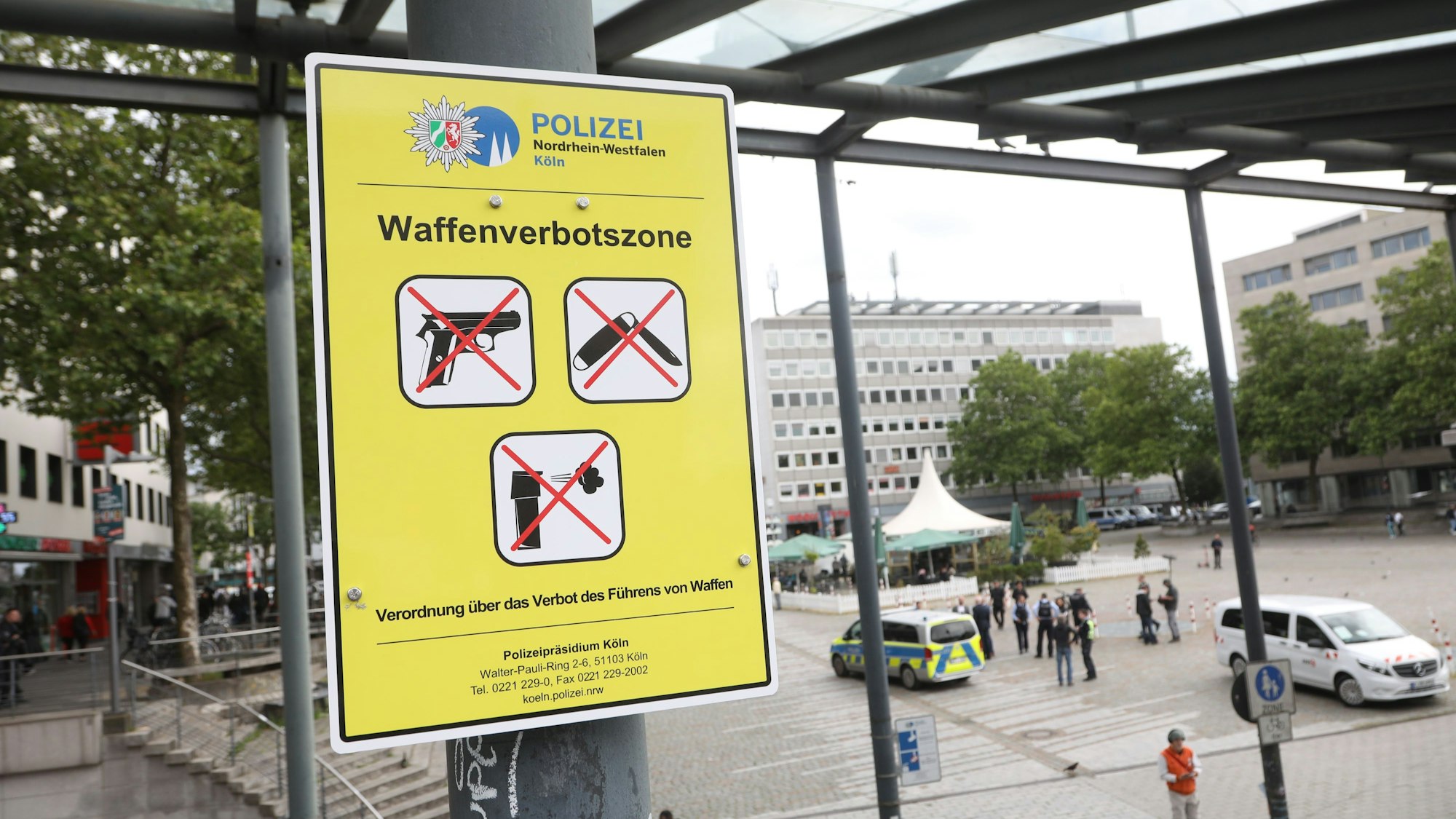 Der Wiener Platz ist seit dem 12. Juni Waffenverbotszone.