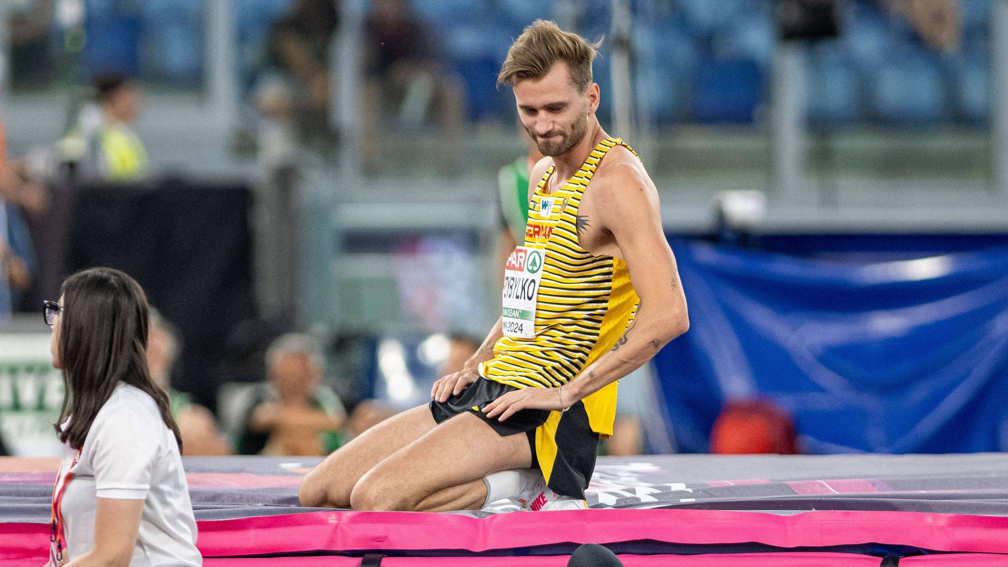 Mateusz PRZYBYLKO TSV Bayer 04 Leverkusen, GERMANY, High Jump Men, Hochsprung Maenner ITA, Leichtathletik, Athletics, European Athletics Championships Rome 24, Leichtathletik Europameisterschaften, 11.06.2024, ITA, Leichtathletik, Athletics, European Athletics Championships Rome 24, Leichtathletik Europameisterschaften, 11.06.2024, Rome *** Mateusz PRZYBYLKO TSV Bayer 04 Leverkusen, GERMANY , High Jump Men, High Jump Maenner ITA, Leichtathletik, Athletics, European Athletics Championships Rome 24, Leichtathletik Europameisterschaften, 11 06 2024, ITA, Leichtathletik, Athletics, European Athletics Championships Rome 24, Leichtathletik Europameisterschaften, 11 06 2024, Rome Copyright: xJanxPapenfussx EP_JPS