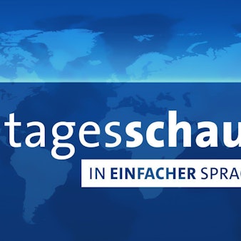 Das Logo des neuen Newsangebots „Tagesschau – in einfacher Sprache“. Aus den rund ein Dutzend Beiträgen der gewohnten News werden dafür etwa vier Themen herausgegriffen und völlig anders aufbereitet.