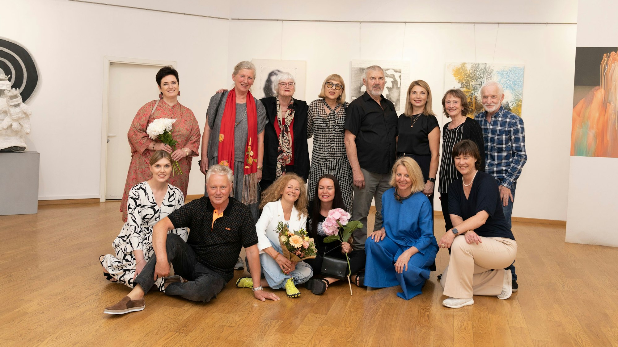 Gruppenbild mit den Künstlern aus Deutschland und Litauen.