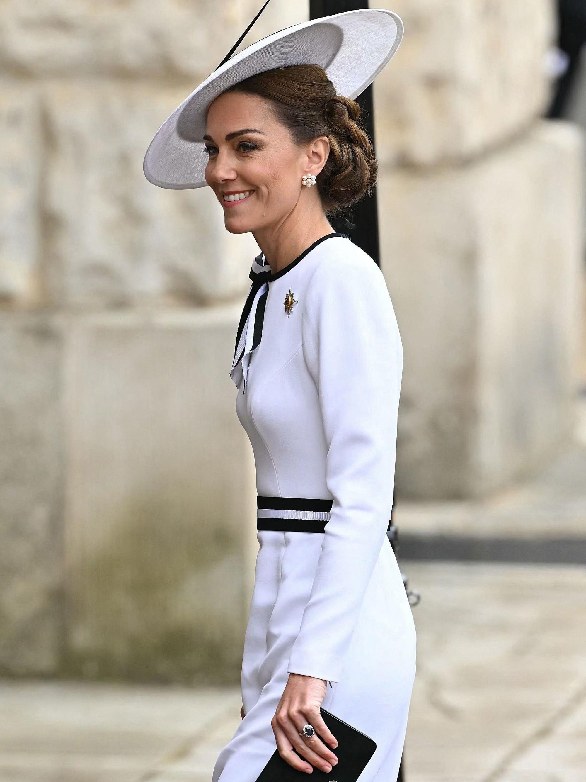 Prinzessin Kate vor der Geburtstagsparade „Trooping the Colour“.