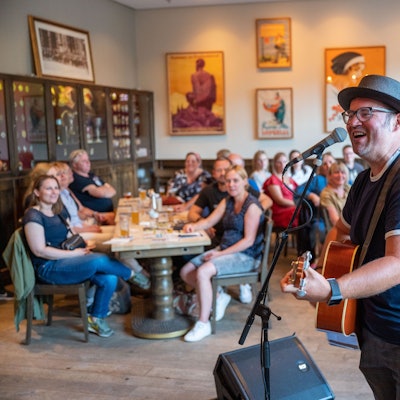 Björn Heuser bei einem Konzert im Brauhaus Gaffel am Dom. (Archivfoto)
