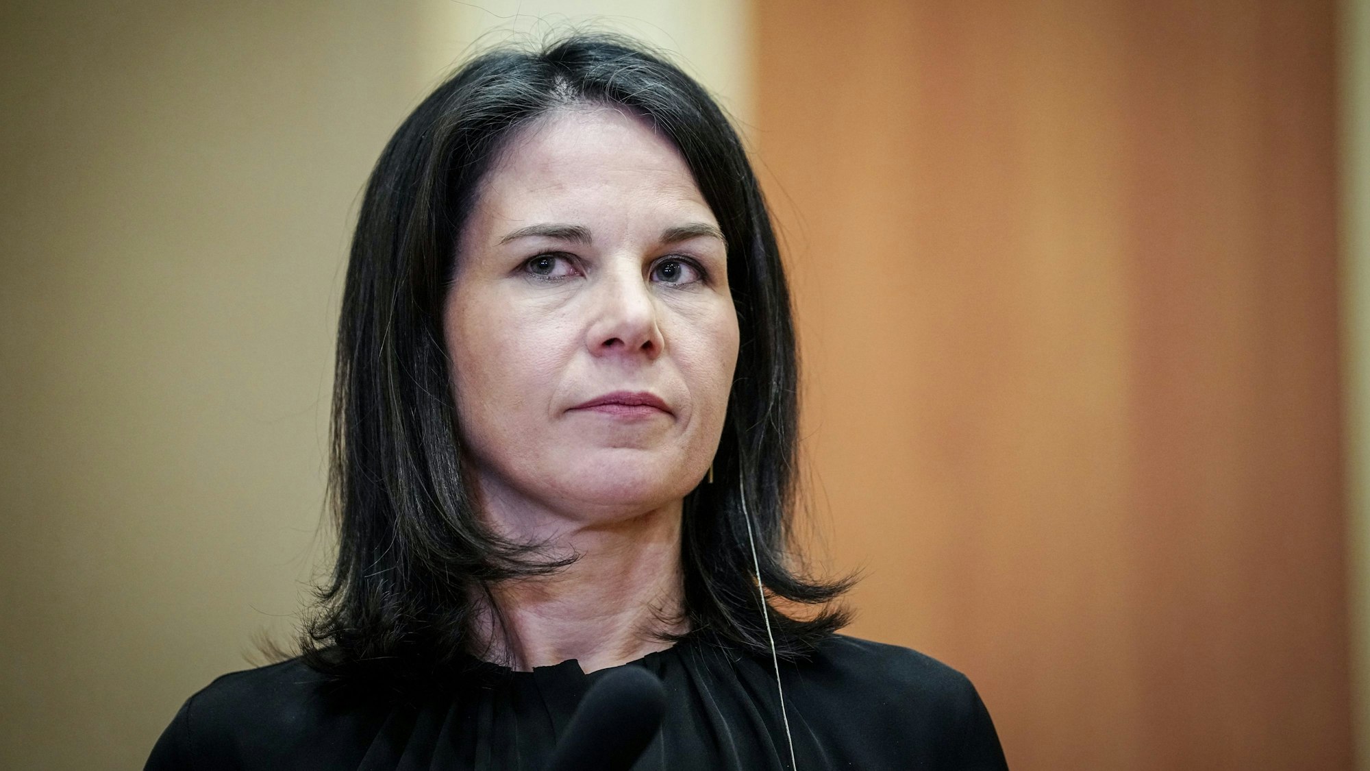 Annalena Baerbock (Bündnis 90/Die Grünen), Außenministerin, bei einer Pressekonferenz. (Archivbild)