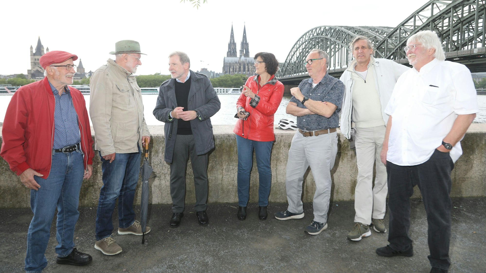 Die Initiative für ein August-Bebel-Denkmal steht am Deutzer Rheinufer.