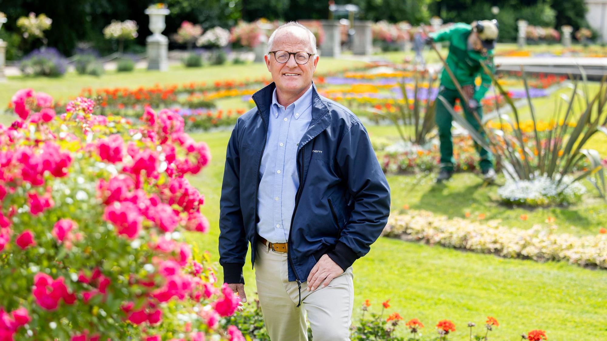 Manfred Kaune im Botanischen Garten