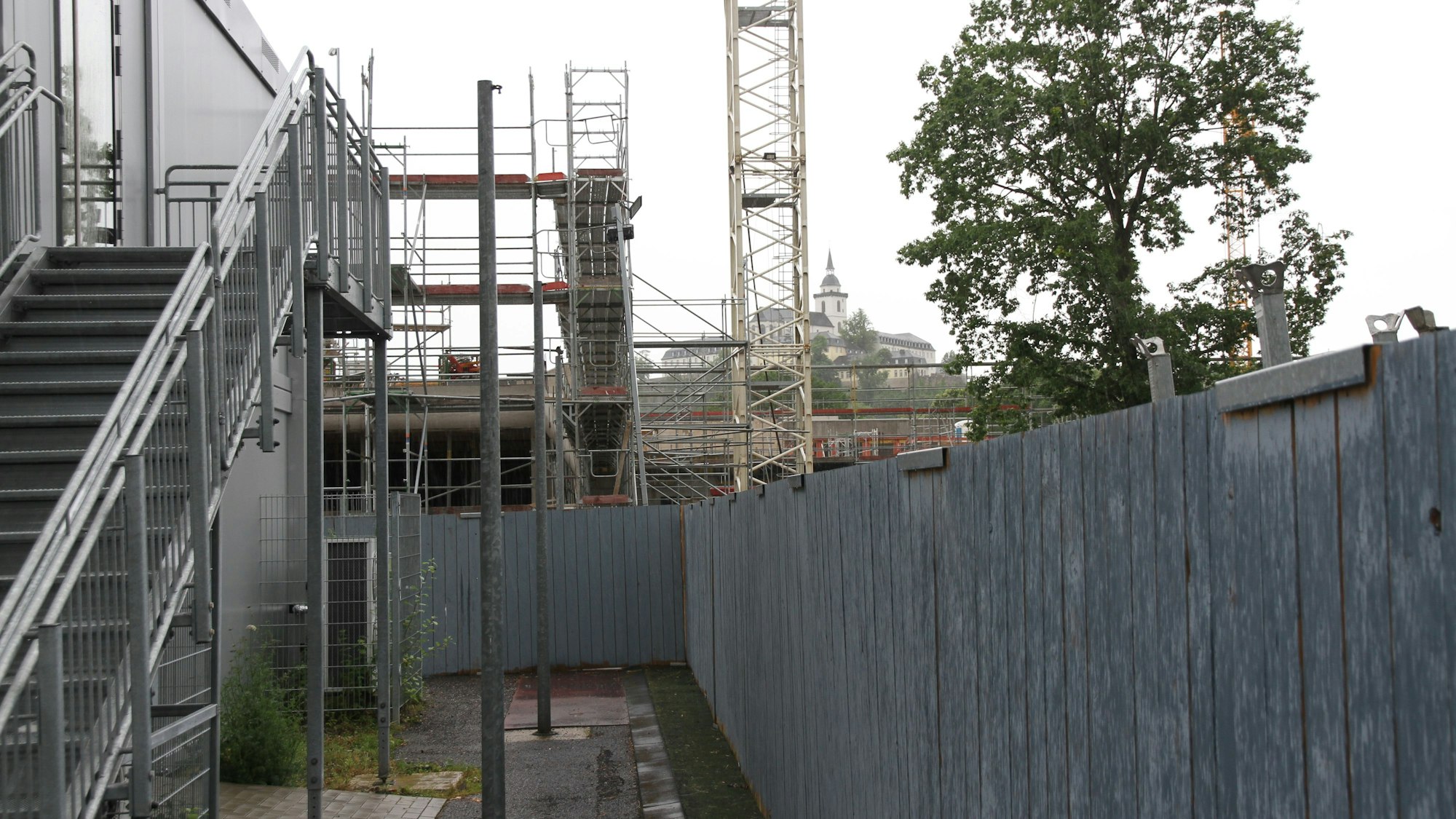 Baustelle Bildunscampus Neuenhof, Modulraumanlage