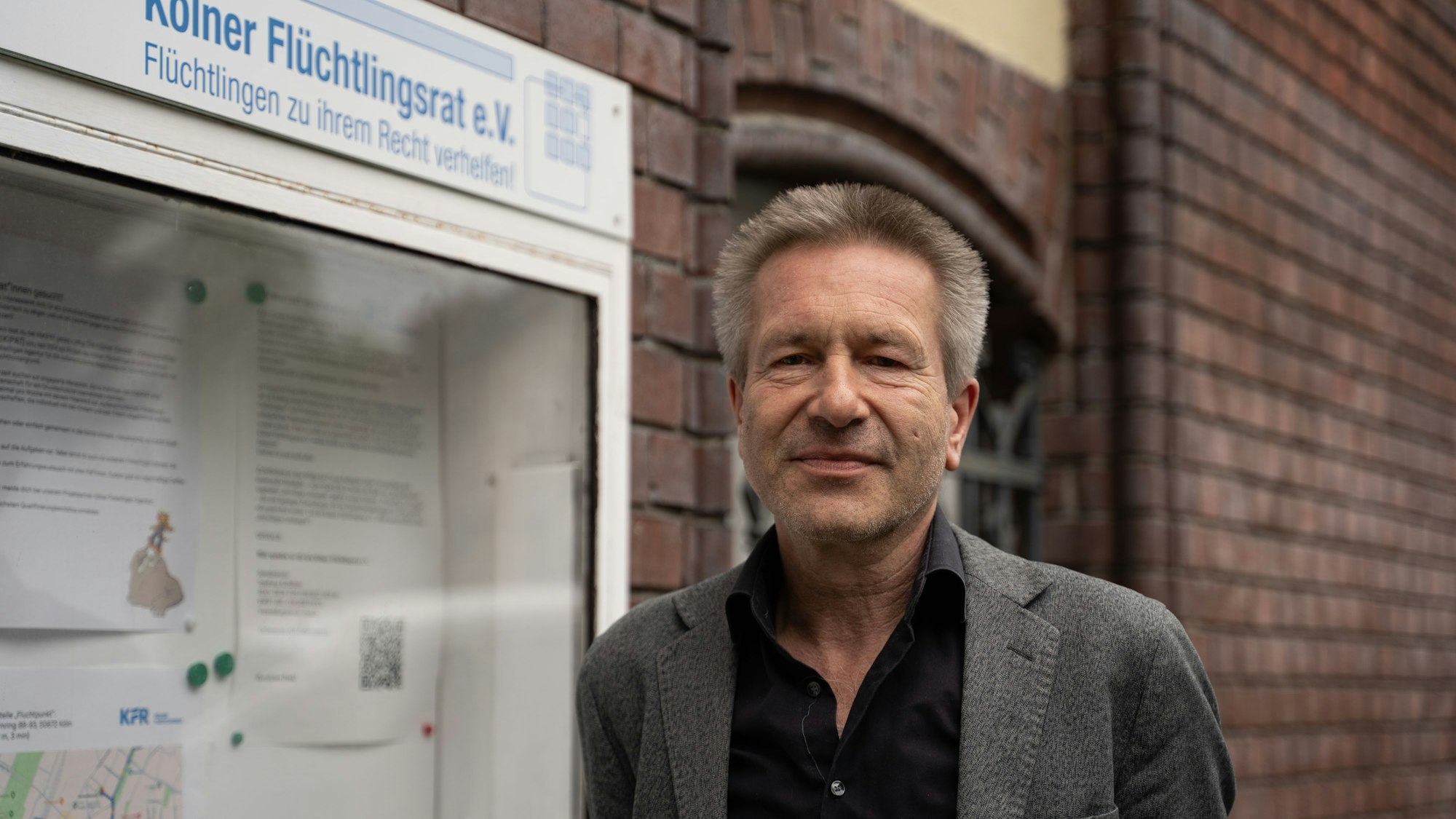 Porträt von Claus-Ulrich Prölß, Geschäftsführer vom Kölner Flüchtlingsrat