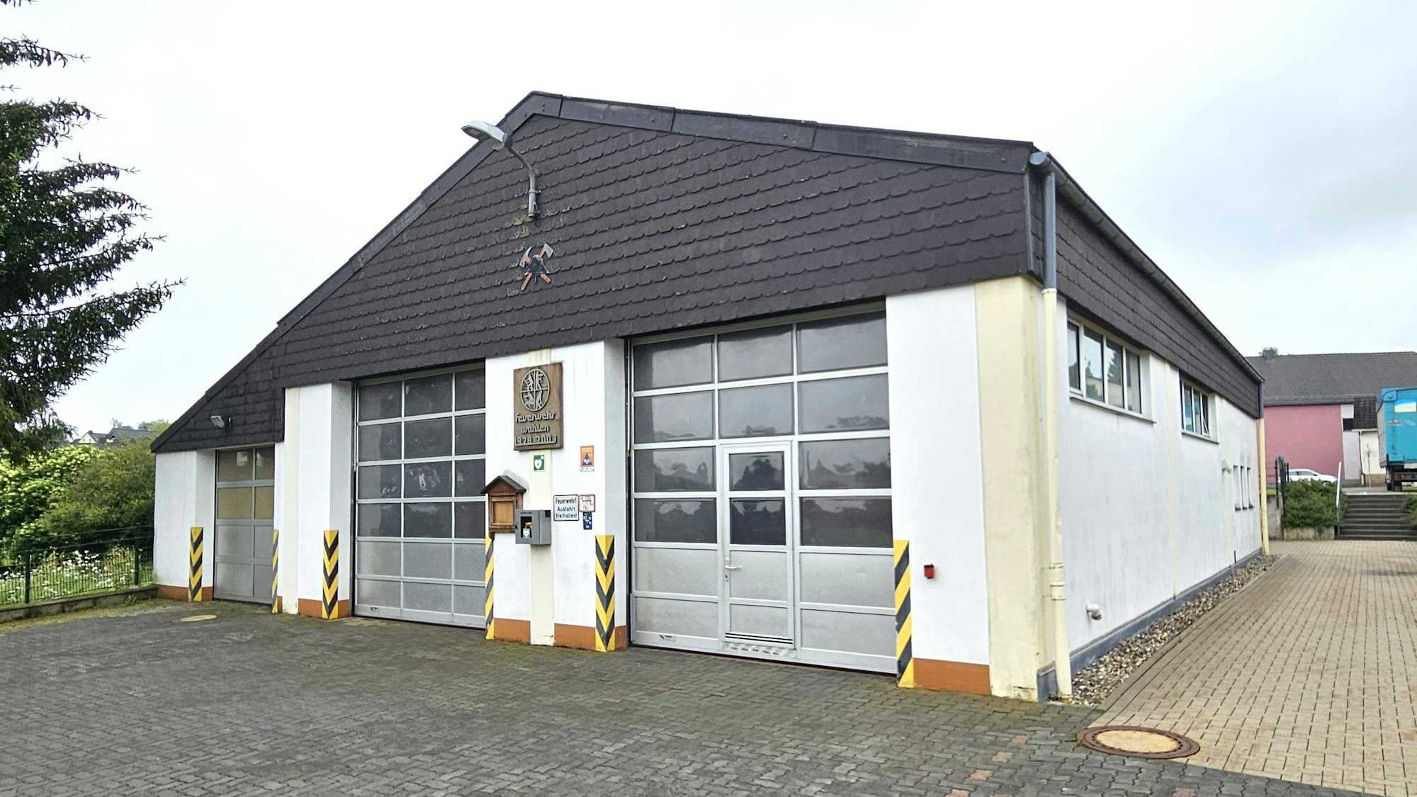 Blick auf das Wahlener Gerätehaus.