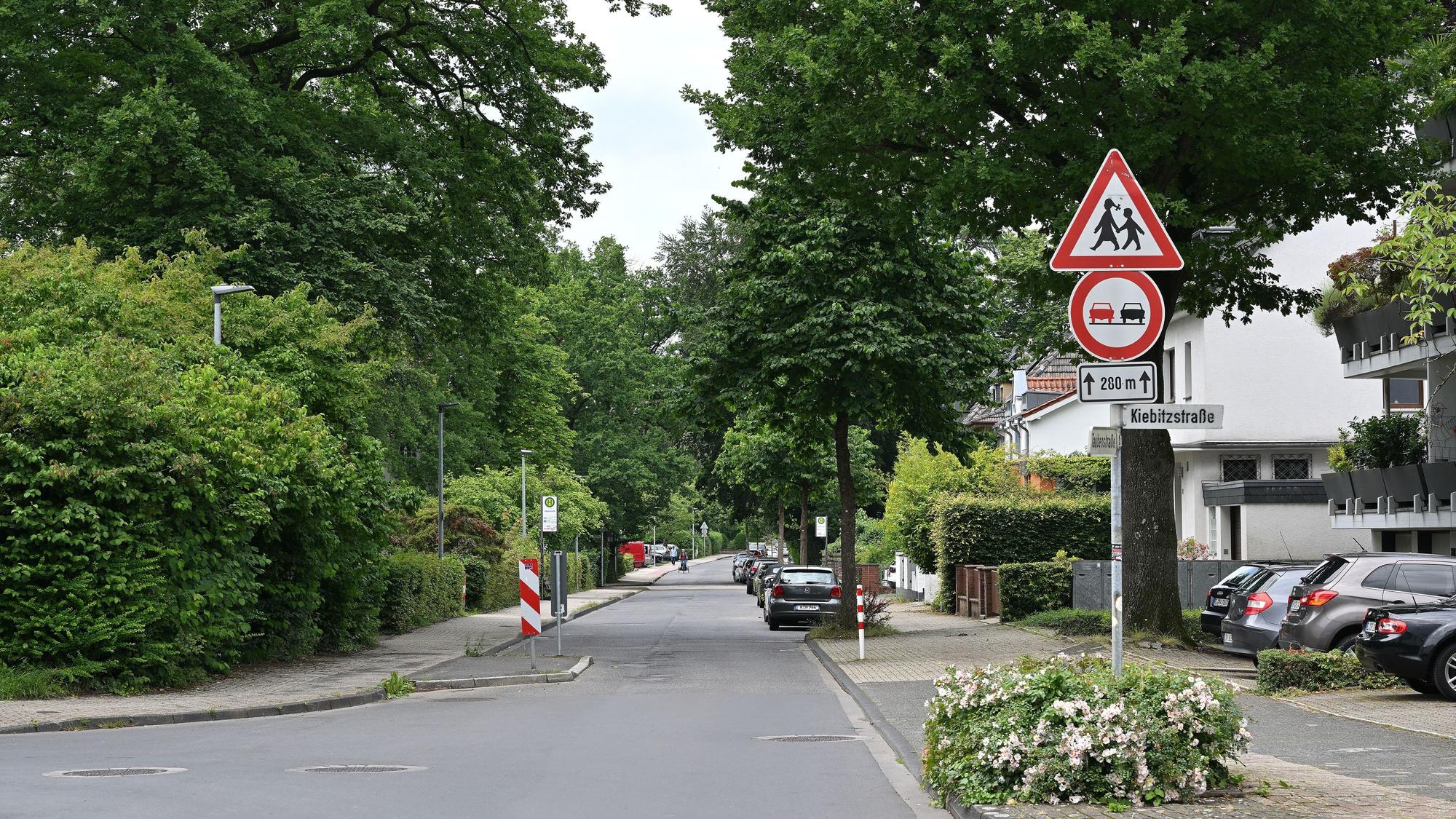 Das Foto zeigt die Taubenstraße im Gladbacher Stadtteil Alt-Frankenforst