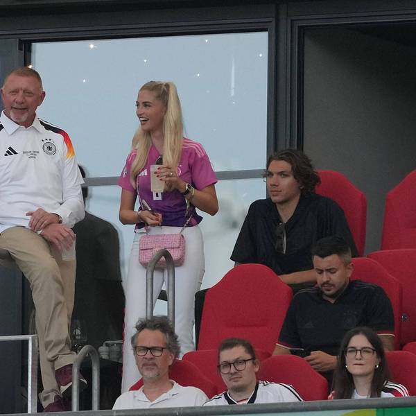 Boris Becker im Stadion