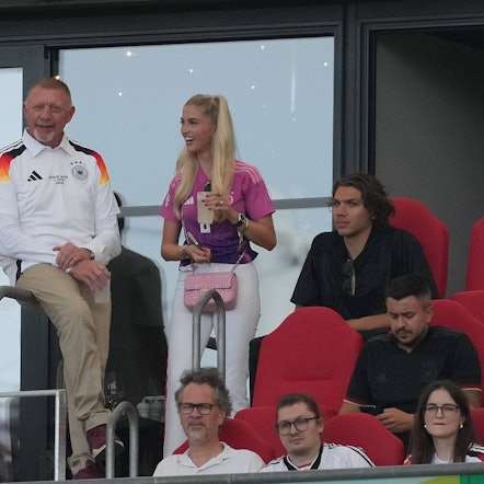 Boris Becker im Stadion