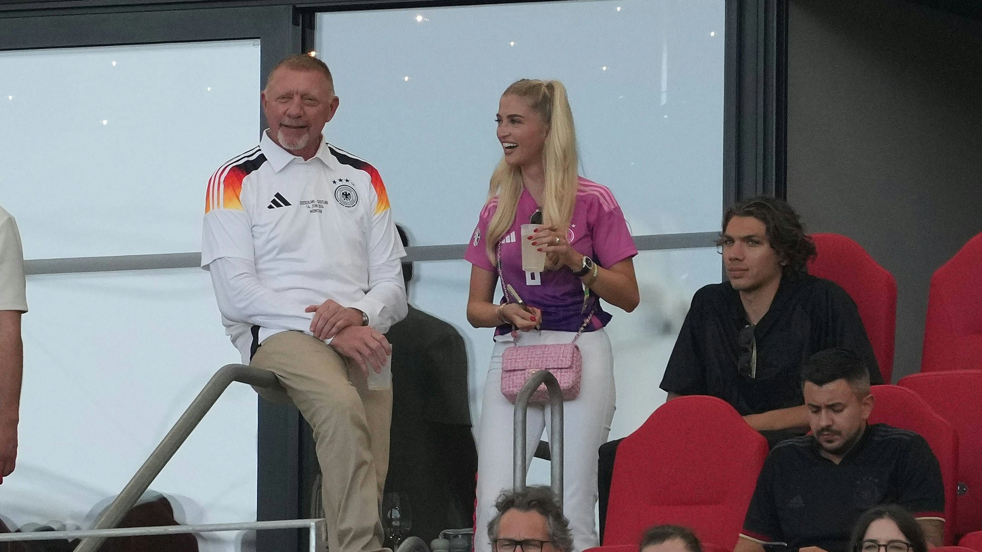 Boris Becker im Stadion