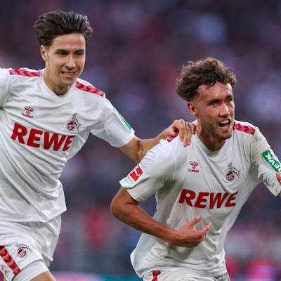 Jubel nach einem Tor: Luca Waldschmidt wird auch in der 2. Liga für den 1. FC Köln auf Torejagd gehen.