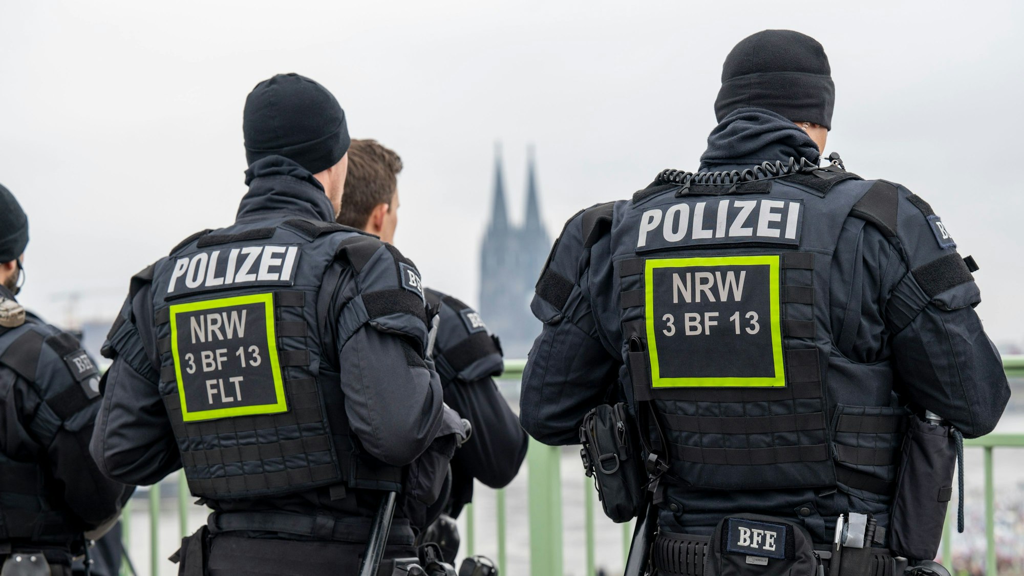 Polizei im Einsatz.