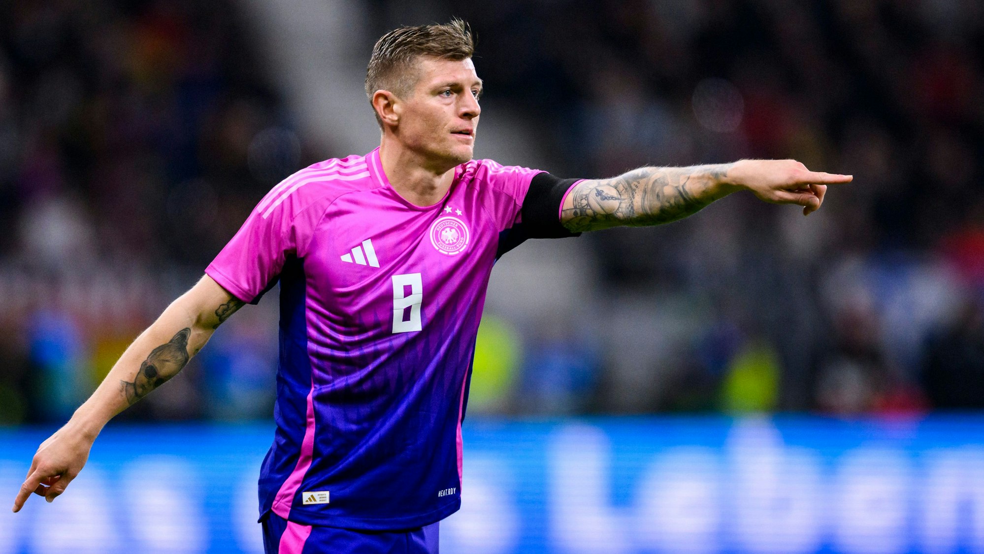 Toni Kroos war gegen Ungarn etwas weniger auffällig, verzeichnete jedoch erneut mehr als 140 Ballkontakte.