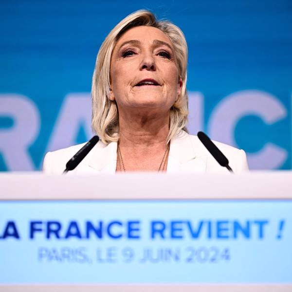 Marine Le Pen liegt mit ihrer Partei „Rassemblement National“ in den Umfragen vor den Wahlen in Frankreich vorn. Sogar eine absolute Mehrheit scheint für die Rechtspopulisten möglich zu sein. (Archivbild)