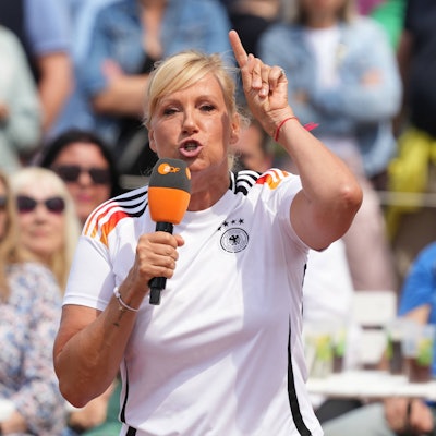Andrea „Kiwi“ Kiewel gibt im ZDF-„Fernsehgarten“ den Ton an.