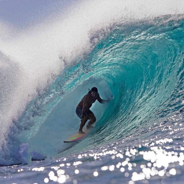 (FILES) Hawaii's Tamayo Perry surfs while practicing for Da Hui Backdoor shootout at the Pipeline Masters on Oahu's North Shore, Hawaii on January 2, 2019. A Hawaiian surfer who also acted on TV and in movies including Johnny Depp's "Pirates of the Caribbean" has died in a shark attack, authorities said.
Tamayo Perry, 49, died on Sunday at Malaekahana Beach on Oahu, moments after the encounter.
Perry played a buccaneer in the fourth installment of the popular swashbuckling franchise, "Pirates of the Caribbean: On Stranger Tides." (Photo by brian bielmann / AFP) / RESTRICTED TO EDITORIAL USE