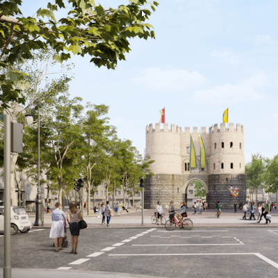 Visualisierung des untertunnelten Rudolfplatzes