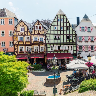 Blick auf die Altstadt von Linz am Rhein - der „Bunten Stadt am Rhein“.