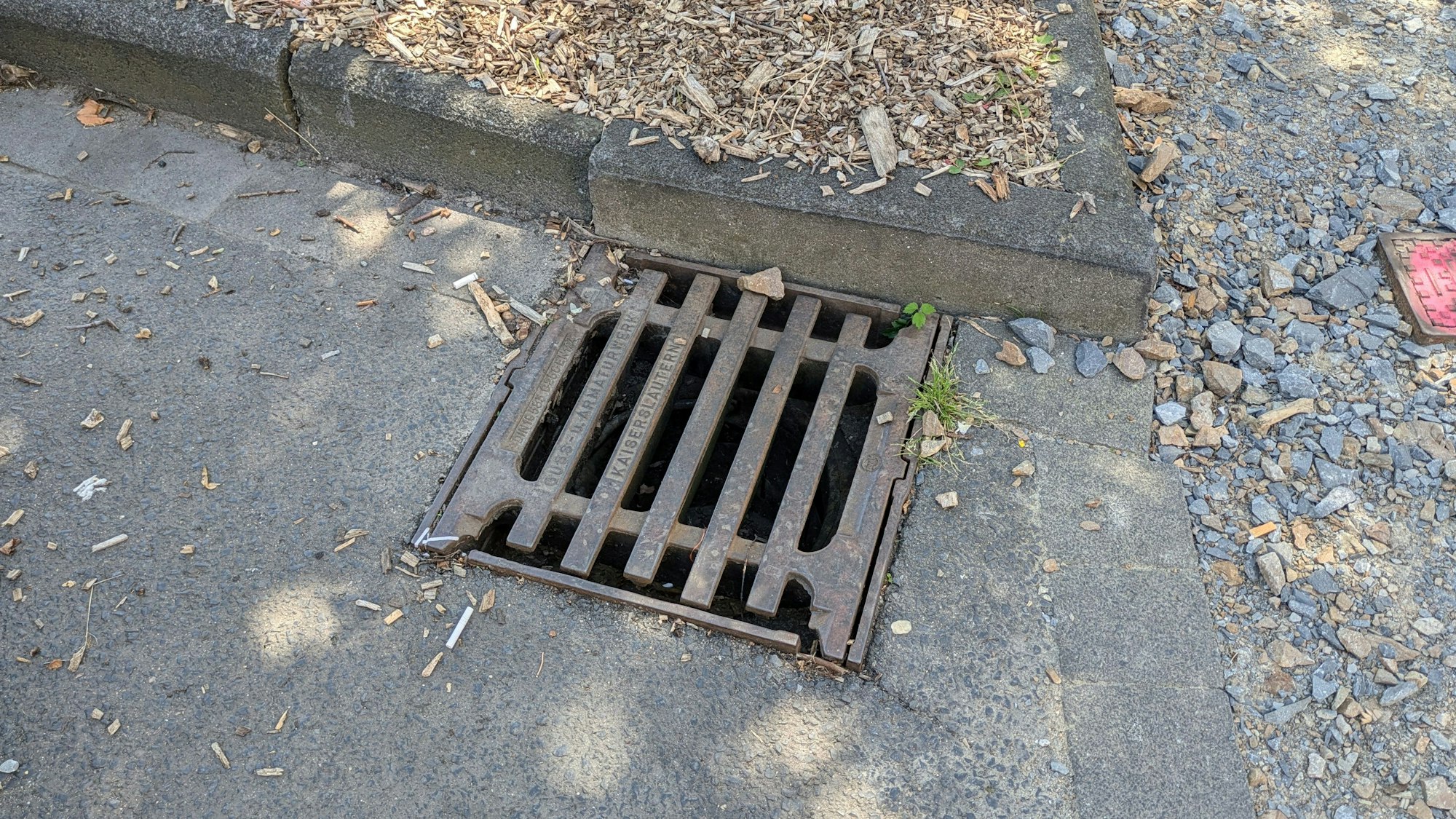 Ein Kanaldeckel