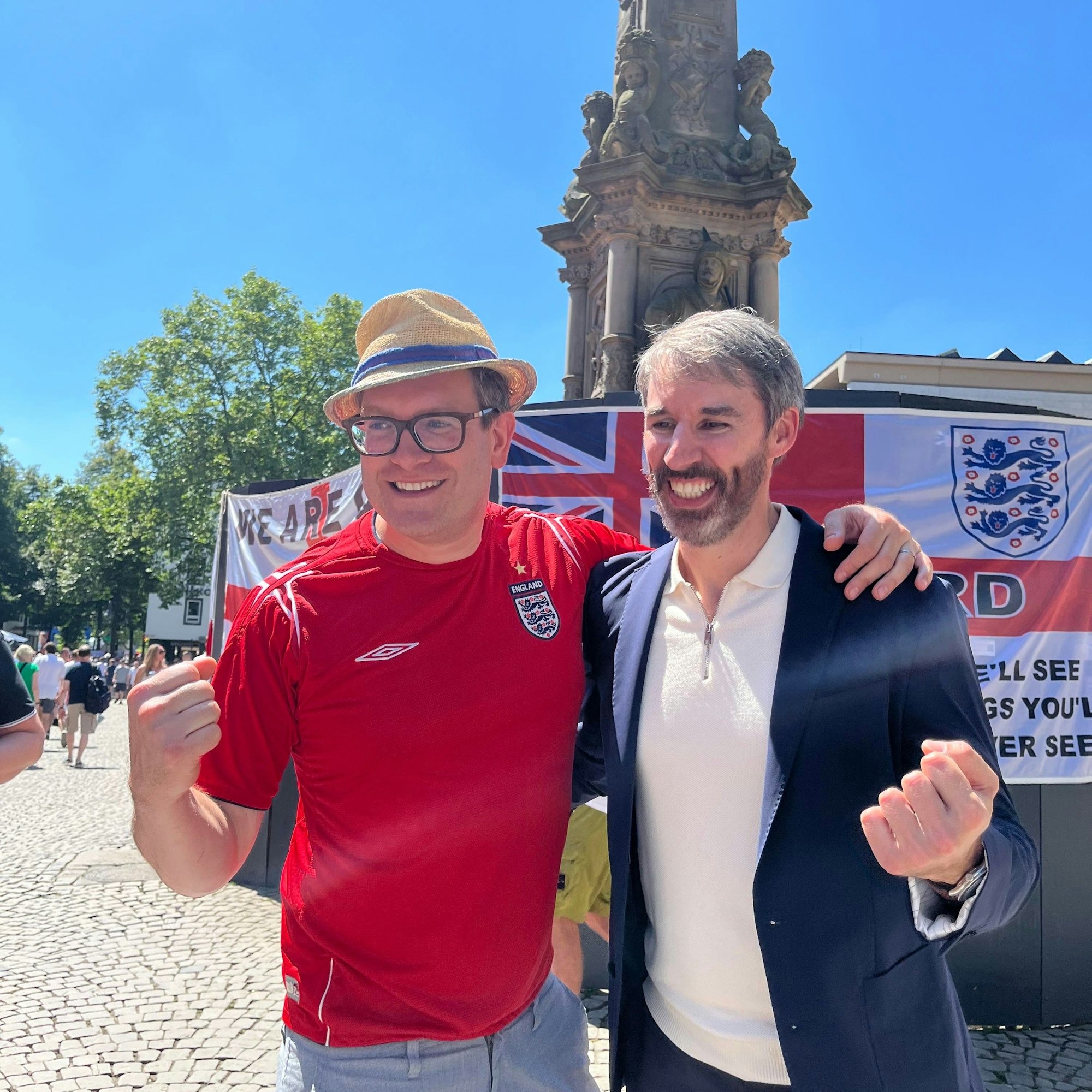 Neil Rowe mit Rob, einem Studienfreund, der heute in Köln lebt.
