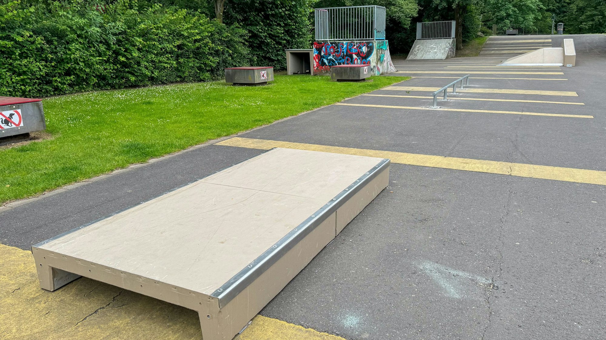 Die neue Skateanlage am Jugendzentrum in der Balker Aue.
