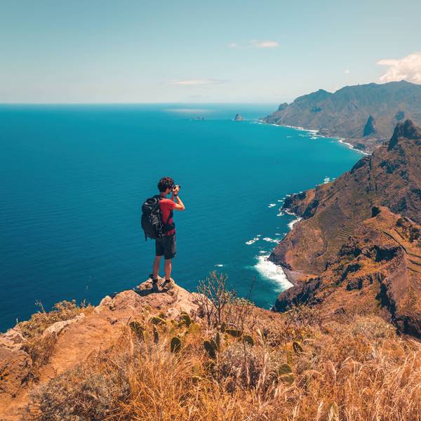 Blick über die Berge von Teneriffa.