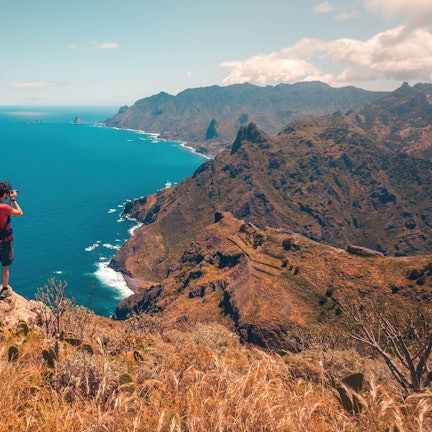 Blick über die Berge von Teneriffa.