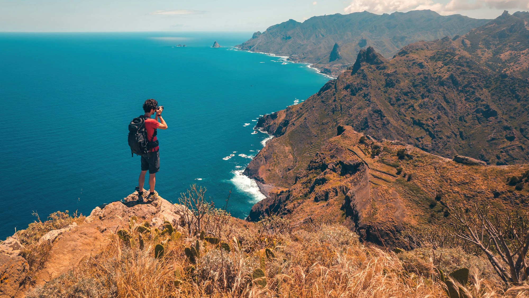 Blick über die Berge von Teneriffa.