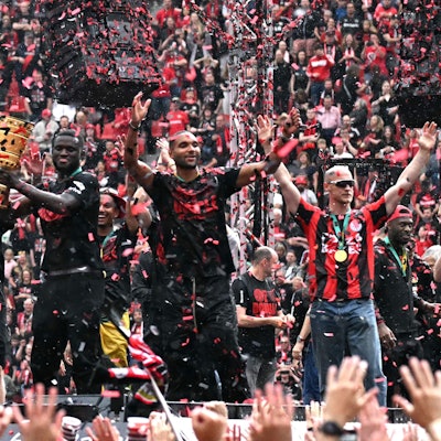 Meister und Pokalsieger 2024: Die Saison für Bayer 04 Leverkusen war eine historische.