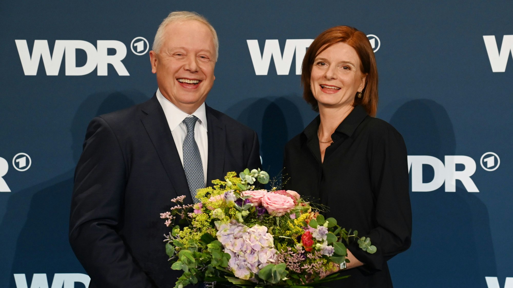 Tom Buhrow und seine Nachfolgerin Katrin Vernau